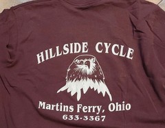 Vintage 1980s T-shirt Biker Motorcycle Graphic USA Made Maroon Size Large VG