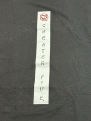 Black “Cheater Five” T-Shirt