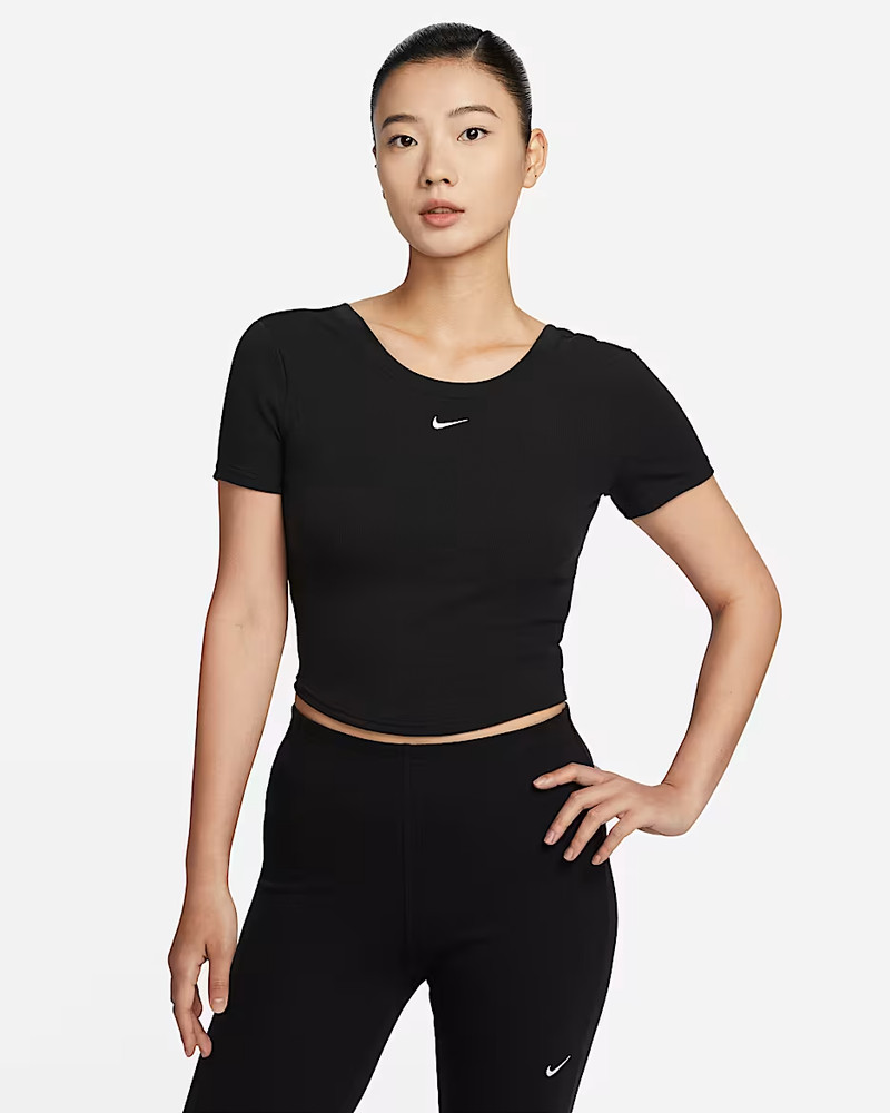 Nike Sportswear Chill Knit Women’s Tight Scoop Back Mini Rib FN3665-010 JP Size