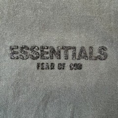 NWT Fear of God Essentials Stretch Limo Black Short Sleeve T-Shirt Size Large