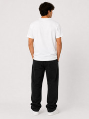 Men’s Crew Neck White Plain Undershirt Blank Tee Pack of 3