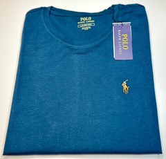 NWT Polo Ralph Lauren Men Short Sleeve Crew Neck-SL Blue T-Shirt Free Shipping