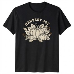 Harvest Joy Pumpkin And Fall Foliage T-shirt For Men Women