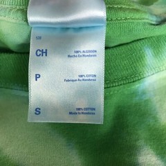 Henry James Hurricanes Shirt Adult Small Green Tie Dye Long Sleeves
