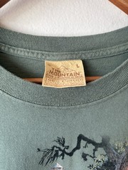 Vintage The Mountain “Fire In The Hole” Outhouse Horse Western T Shirt Large