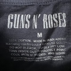 Guns N Roses Shirt Mens M Black Band Tee Rock Appetite For Destruction Album