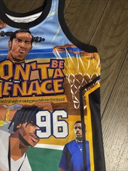 Headgear Classics Don’t Be a Menace Loc Dog Basketball Jersey Men’s L NWOT