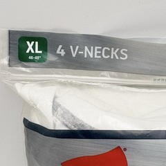 Hanes V-neck Men’s XL 46-48 Ultimate T-Shirt – White ComfortBlend Odor Control