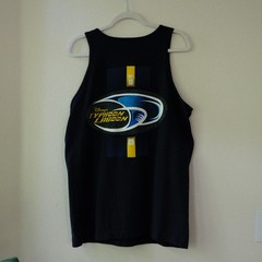 Vintage Disney Typhoon Lagoon Tank Top Mens Large Black Water Park Est 1989 WDW