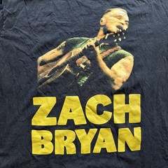 Zach Bryan Quittin Time Band Tour Shirt Black Short Sleeve Graphic Tee Mens L