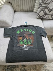 FIFA World Cup 2026 Mexico Dog T-Shirt PacSun Charcoal Wash Mens Size Large NWT