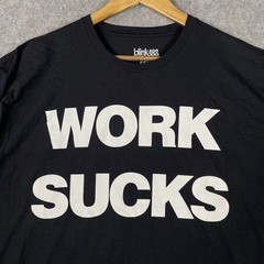 Blink 182 2024 Concert Work Sucks I Know T-shirt Mens XL Black Cotton Punk Tour