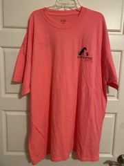 Port and Company Pampered Pets Adult T-Shirt XXL 2XL Me And My Shadow Hot Pink