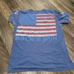 Affliction Live Fast Rock N Run Gladiator Blue T Shirt Men’s Size Large (Faded)