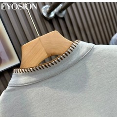 Men’s Henley Shirt Old Money Style Short Sleeve Casual Slim Fit Knit T-Shirt