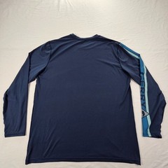 Gerry Blue Long Sleeve Polyester Spandex Performance T-Shirt Men’s 2XL