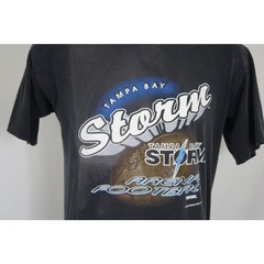 Vintage Tampa Bay Storm AFL Arena Football Faded Single Stitch T-Shirt L