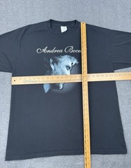 Vintage Andrea Bocelli Shirt Mens XL Black Short Sleeve 2005