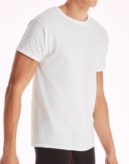 Hanes 10-Pack Men Tee T-Shirt ComfortSoft White Crewneck Undershirt Short Sleeve