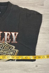 Vintage Harley Davidson Tee 3D Emblem 1988 Size M Motorcycle Biker Single Stitch