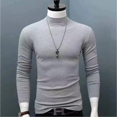 Sweatwear Mens Anti-pilling High Quality Knitted Turtlene Sweater Slim Fit Lon