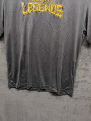 SPORT-TEK Men T-Shirt Size M Short Sleeve Crew Neck Solid Gray Casual
