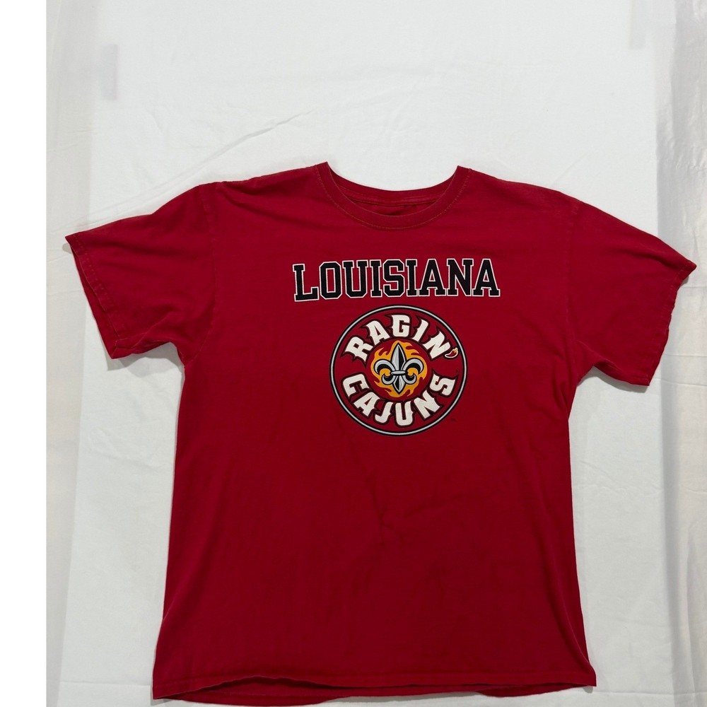 Russell Athletic Louisiana Ragin’ Cajuns Red Graphic T-Shirt Men’s Large