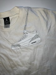Air Jordan 3 Pure Money Cream T-Shirt Basketball Print size XXXL 3x Brand