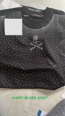 New Fashion Skull Trend Rhinestone Summer Short Sleeve Luxury Men T-Shirt