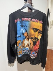 Vintage 2PAC T-Shirt “ ALL EYES ON ME” Me Against The World TUPAC Rap Crew XL