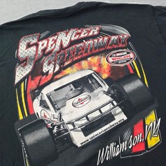 Gildan Spencer Speedway NASCAR Whelen Racing T-Shirt Mens XL Black Williamson NY