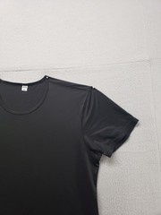 Uniqlo Airism Men T Shirt S Black Crew Neck Short Sleeve Stretch Pullover Casual