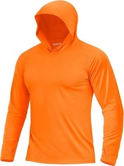 Men’s UPF 50+ Sun Protection Hoodie Lightweight Long Sleeve Fishing Hiking Shirt