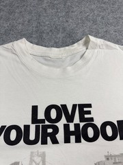 Frisco Bay are Hills SF California Love Your Hood white Shirt Boxy Slim Large