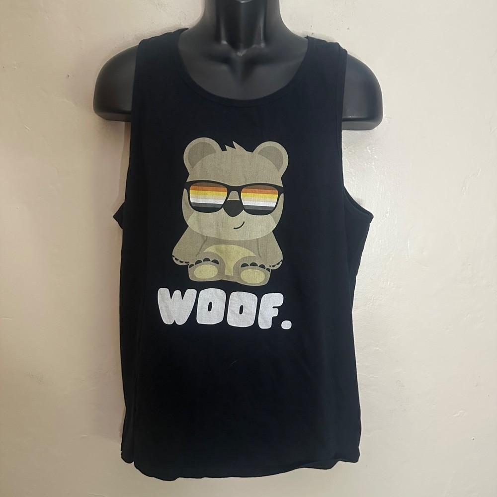 Woof Tank Top 22″ armpit to armpit Gently worn Cotton blend No size or fabric
