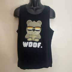 Woof Tank Top 22″ armpit to armpit Gently worn Cotton blend No size or fabric