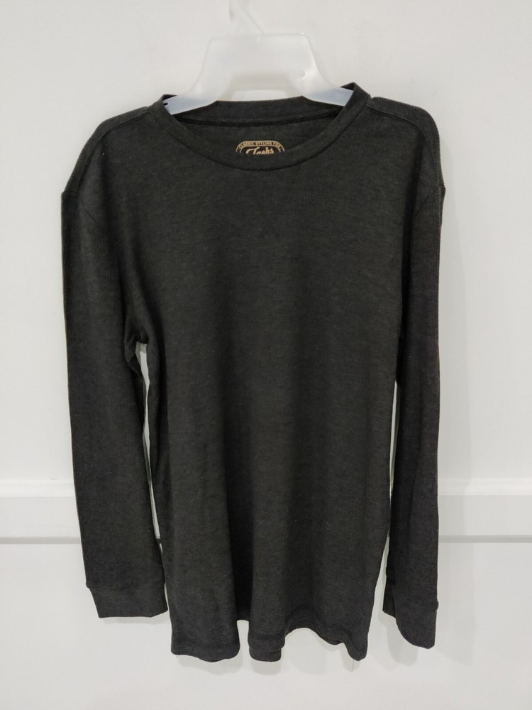 NWT Jachs Men’s Long Sleeve Waffle Knit Thermal Tee Size XL Gray $45 CC293