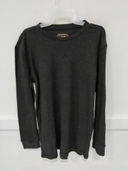 NWT Jachs Men’s Long Sleeve Waffle Knit Thermal Tee Size XL Gray $45 CC293