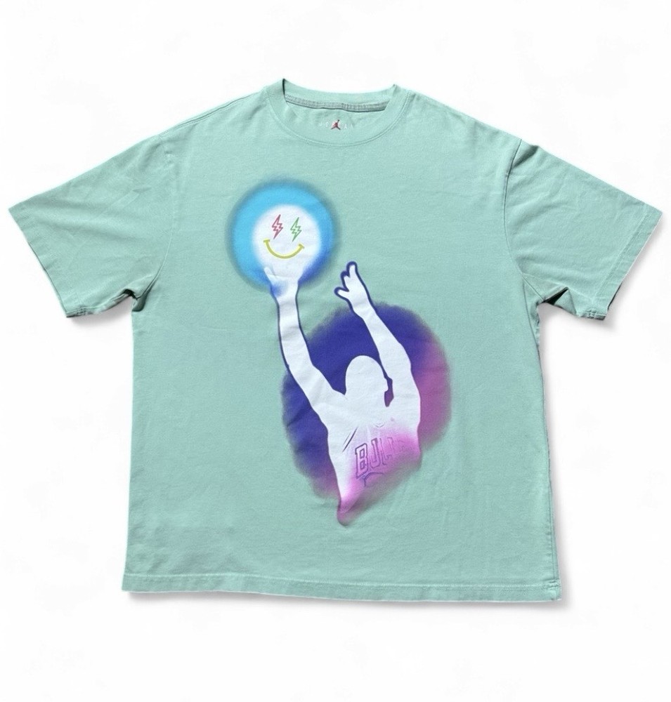 Nike Air Jordan x J. Balvin T-Shirt Green DR2962-308 Men’s Size Large