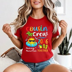 Cousin Crew 2026 Summer Vacation Beach Family Trips Matching T Shirts