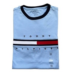 NWT Tommy Hilfiger Men’s Regular Fit Cotton Signature Stripe Logo T-Shirt Tee