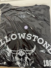 YELLOWSTONE DUTTON RANCH MONTANA T SHIRT DISTRESS LOGO OFFICIAL LICENSE T SHIRT