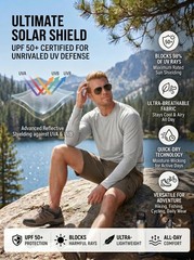 6 Pack Men’s Quick Dry Long Sleeve Shirts UPF 50+ UV Sun Protection SPF Moist…