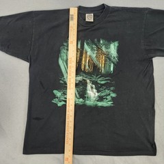 Vintage Trees of Mystery Shirt Mens XL Forest Waterfall Nature Made USA 90s