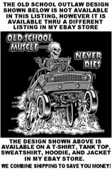 HENRY J KAISER OLD SCHOOL MUSCLE HOT ROD OUTLAW GASSER DRAG CAR SKULL WORK SHIRT
