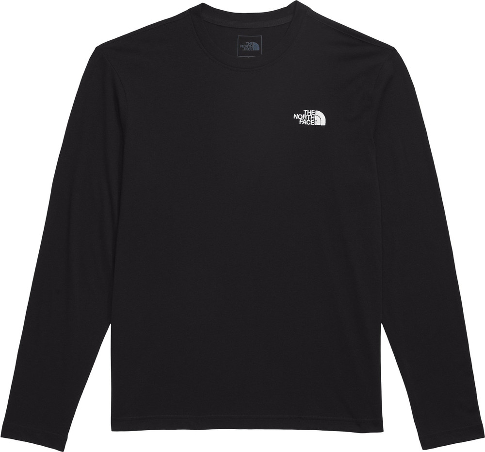 The North Face Men’s Evolution Long-Sleeve Logo T-Shirt – TNF Black-Small