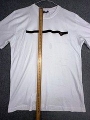 Prada T-Shirt Mens Medium White Crew Neck Short Sleeve Cotton Designer