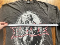 Evil Vice T-Shirt Mens Size Medium Long Sleeve Double Sided USA Made Faded