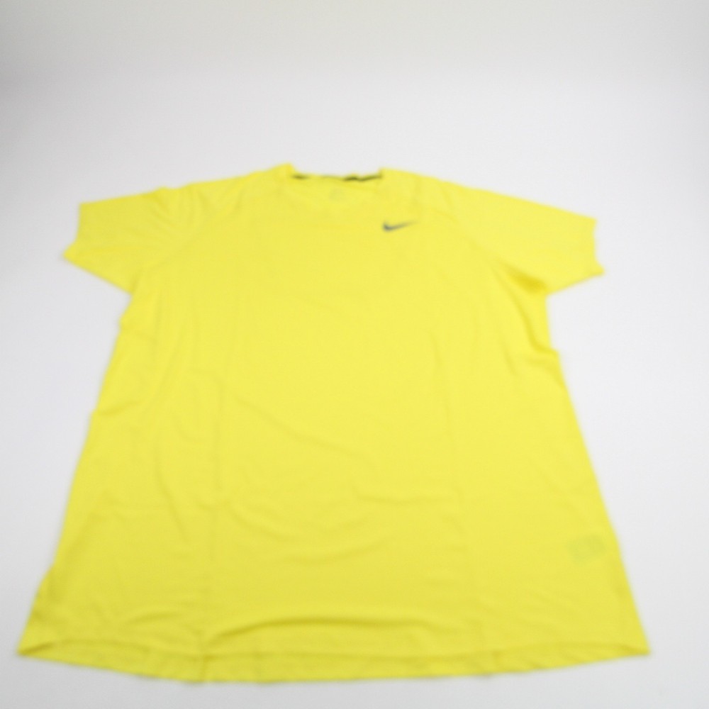 Nike Pro Short Sleeve Shirt Men’s Yellow New with Tags XL