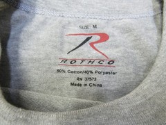 USMC Gray T-shirt EGA Eagle Globe & Anchor Rothco US Marine Corps Short Sleeve